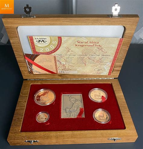 S R Afrika Star Of Africa Proof Krugerrand Set Oz Gull Finn