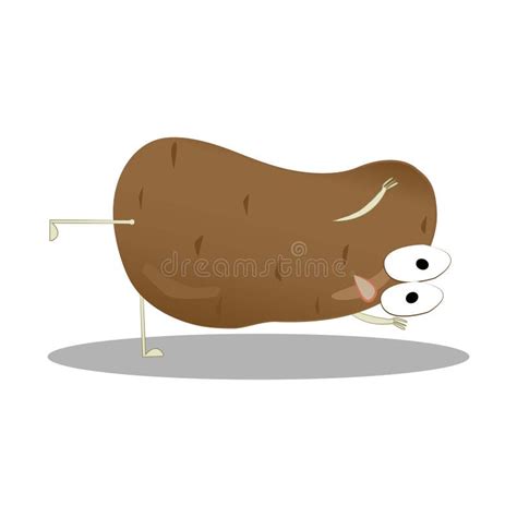 Cute Potato Cartoon Thumb Up Stock Vector Illustration Of Icon Cute 33233393