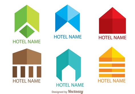 Colorful Simple Hotels Logo Vectors 95835 Vector Art At Vecteezy