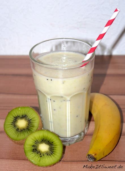 Kiwi Bananen Milchshake MakeItSweet De Bananen Milchshake