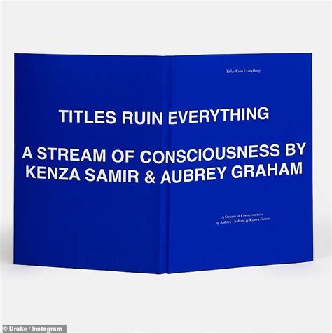 Drake Announces Book Of Poetry Called Titles Ruin Everything And New