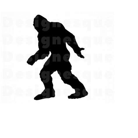 Bigfoot Silhouette 2 Svg Bigfoot Svg Sasquatch Svg Bigfoo Inspire