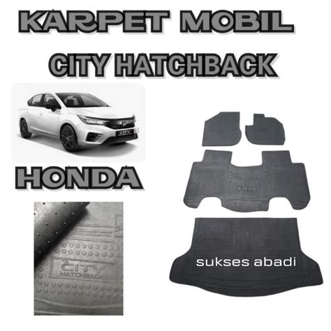 Jual Karpet Mobil Honda City Hatchback FULL SET TANYA STOK Shopee