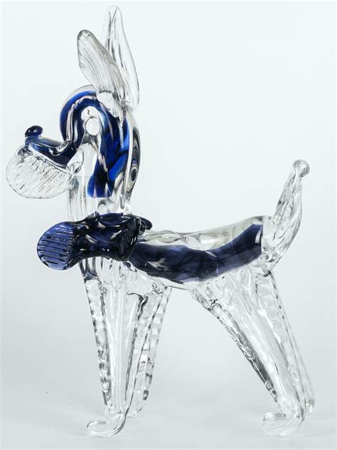 Vintage Murano Glass Dog 1980s For Sale At 1stdibs