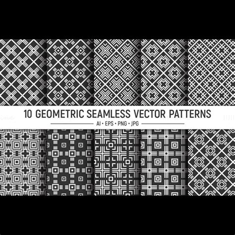 Geometric Seamless Vector Patterns Geometric Digital Paper