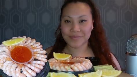 Asmr Shrimp Cocktail Relaxing Crispy Eatingsound No Talking Mukbang