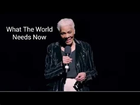 Dionne Warwick What The World Needs Now 2021 YouTube