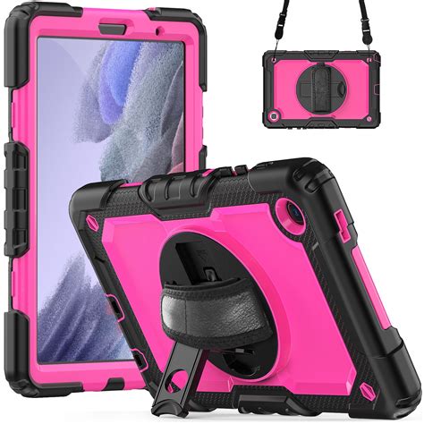 Samsung Galaxy Tab A7 Lite Case 8 7 With Screen Protector 360 Rotating Hand Strap Stand Dteck