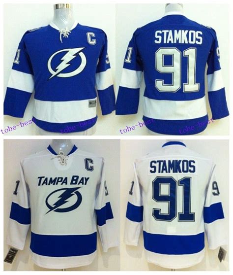 Discount Kids Lightning #91 Steven Stamkos Jersey Youth Tampa Bay ...