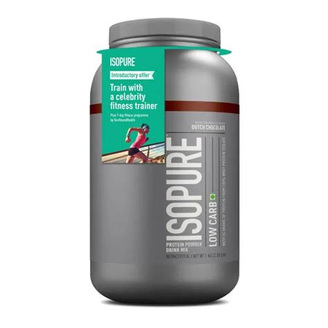 Isopure Low Carb Whey Protein Isolate Powder 220 Lbs 1 Kg Dutch Chocolate Jiomart