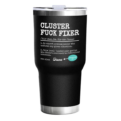 Amazon Personalized Funny Tumbler Cluster Fuck Fixer Tumbler An Expert Problem Solver