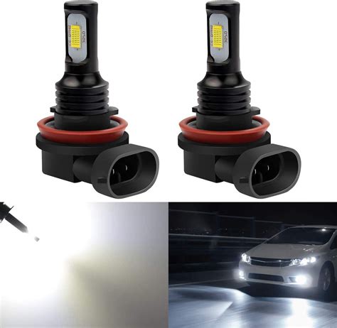 For 2006 2018 Toyota RAV4 LED Fog Light Bulbs H11 H8 LED Bulbs 80W