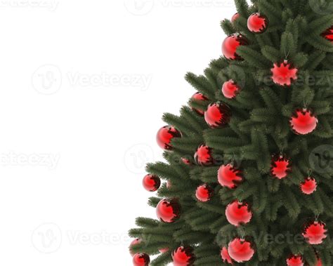 Christmas Tree Isolated On Background 3d Rendering Illustration 35897541 Png