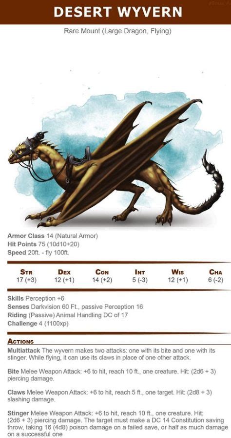 24 Best D&D mounts/creatures images | Dungeons and dragons homebrew ...