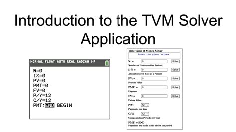 Introduction To The Time Value Money Tvm Solver Youtube