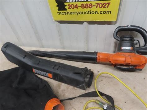 Worx Electric Yard Vac/Blower - McSherry Auction Service Ltd.