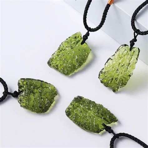 Moldavite Pendant Raw Moldavite Necklace Moldavite Jewelry Etsy