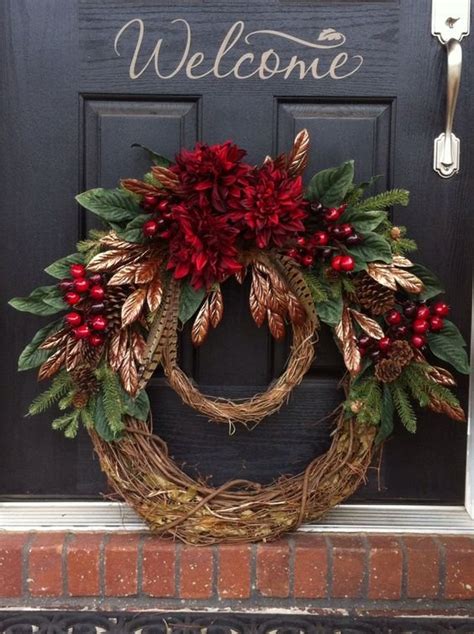 DIY Christmas Wreaths For Front Door DIY Cuteness