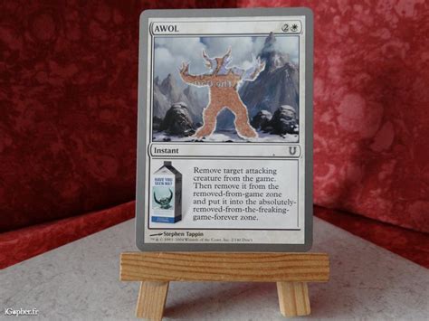 Carte Magic The Gathering Awol Absent Sans Permission Igopherfr