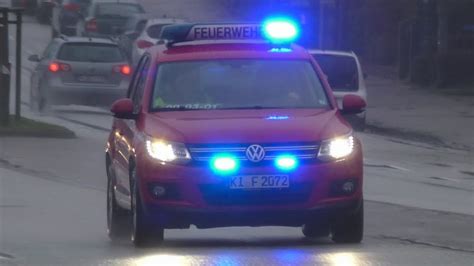 Feu Y Einsatzfahrten Feuerwehr Kiel Youtube