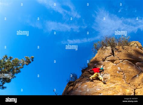 rock climbing in Arico (Tenerife island Stock Photo - Alamy