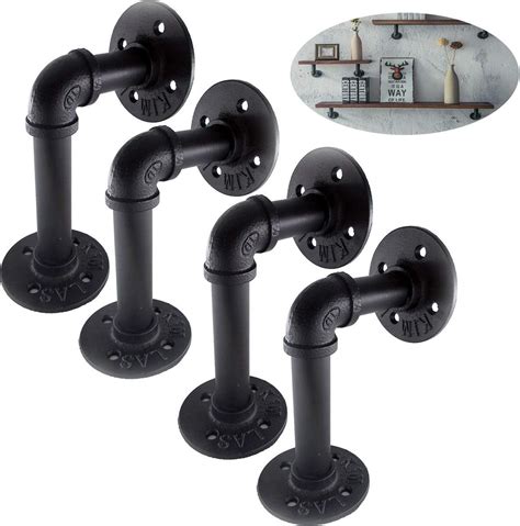 Tlbtek Industrial L Pipe Shelf Bracket For Shelving Inch Floating