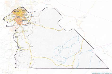 Sample Maps Of Amman Generated With Map Cropping Masking Tool