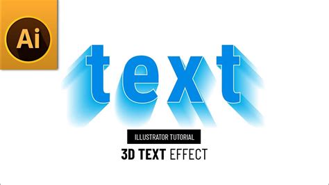 Tutorial Custom Typography Text 3d Effect Adobe Illustrator 3d