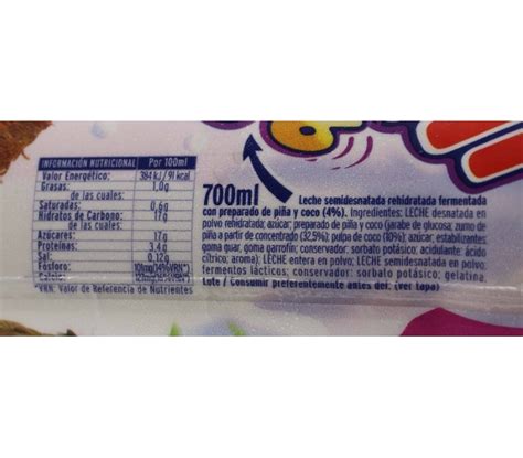 YOGUR LIQUIDO KALIGLUB PIÑA COCO KALISE 750 GRS