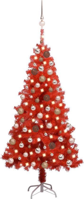 Prolenta Premium Kunstkerstboom Met Led S En Kerstballen Cm Pvc