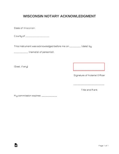 Printable Blank Notary Form Washington State Printable Forms Free Online