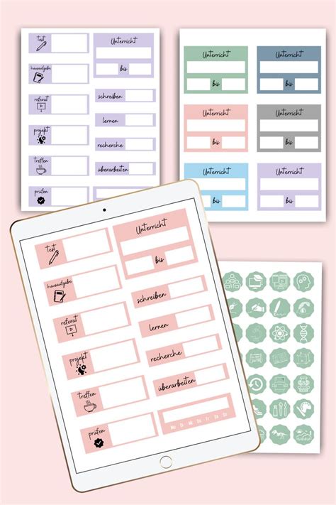 Digitale Sticker Schule Digitale Sticker Lehrer Sticker Set Schule