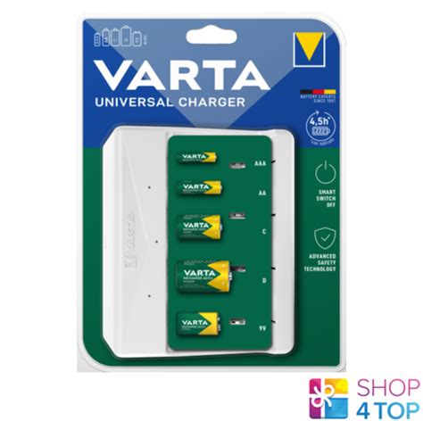 VARTA UNIVERSAL CHARGER FOR AA AAA C D 9V NIMH 57658 WITHOUT BATTERIES