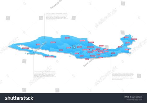 Mexico Regions Map Vector Illustration Stock Vector (Royalty Free ...