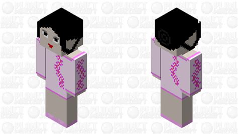 Lovely Pink Floral Dress Minecraft Skin