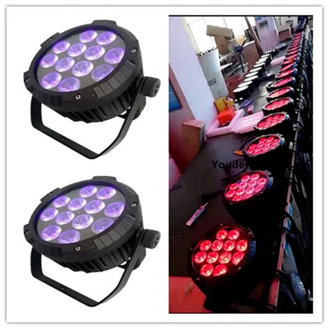 Pieces Outdoor Stage Dmx X W Rgbwa Uv In Led Par Can Led Par