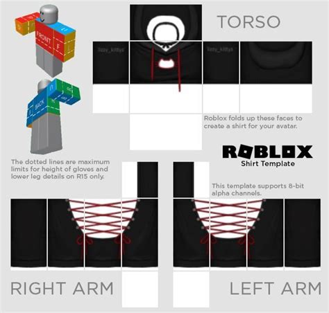 Roblox Shirt Template | Create Shirts with Dotted Line Stencils