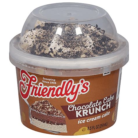 Friendly Ice Cream Single Cake Chocolate Krunch Ice Cream Cakes