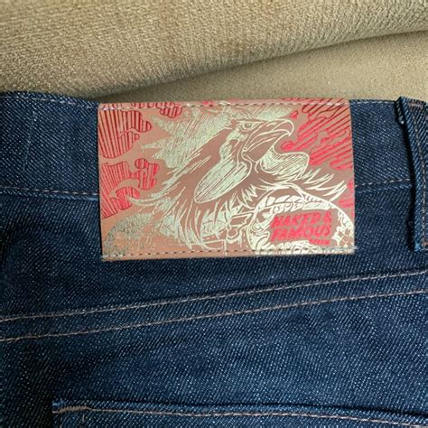 Naked Famous Super Guy Chinese New Year Fire Rooster Denim Grailed