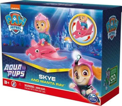 Paw Patrol Aqua Pups Skye And Manta Ray Action Ubuy India