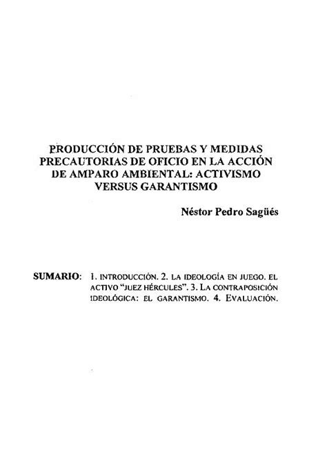 PDF P RODUCCIÓN DE PRUEBAS Y MEDIDAS PRECAUTORIAS advertido que