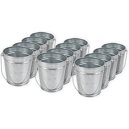 Amazon 12 Pack Small Galvanized Metal Buckets With Handles Mini