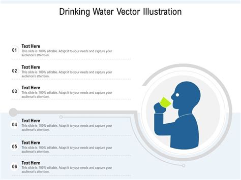 Drinking Water Vector Illustration Ppt Powerpoint Presentation File Mockup Pdf