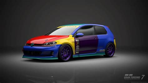 Harlequin Vw Golf Gti Livery Shared Rgranturismo