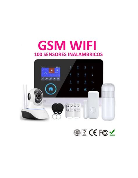 Alarma De Seguridad Wifi Gsm C Mara Android Hasta Sensores