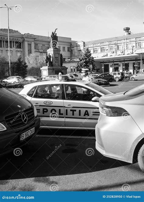 Car Traffic, Pollution, Traffic Jam City Downtown Bucharest, Romania