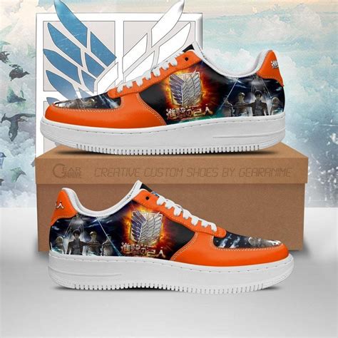 NEW Attack On Titan AOT Anime Nike Air Force Shoes - Express your ...