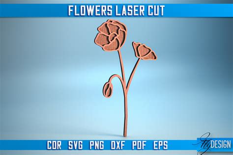 Flower Laser Cut SVG Laser Flower SVG Graphic By Flydesignsvg