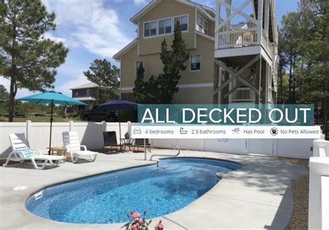 All Decked Out Nags Head Vacation Home Outer Banks Vacation Rentals