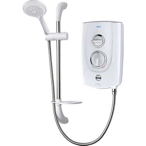 Triton Excite White Electric Shower 8 5kw Diy At Bandq